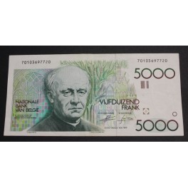 1992- BELGICA - 5000 FRANCS - GUIDO GEZELLE