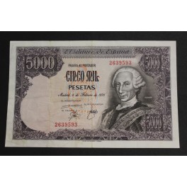 1976- CARLOS III -SIN SERIE- 5000 PESETAS - ESPAÑA
