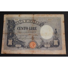 1926- ALEGORIAS -100 LIRE - ITALIA- BILLETE