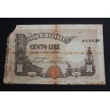 1927- ALEGORIAS -100 LIRE - ITALIA- BILLETE