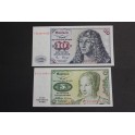 1960-80- ALEMANIA- 5 - 10  MARK - BILLETE - GERMANY