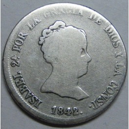 1842 - SEVILLA - 4 REALES - ISABEL II - SPAIN