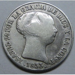 1853 - SEVILLA - 4 REALES - ISABEL II - SPAIN