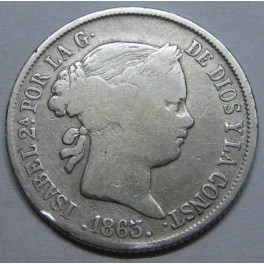 1863 - SEVILLA - 4 REALES - ISABEL II - SPAIN