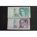 1993- ALEMANIA- 10 -20  MARK - BILLETE - GERMANY