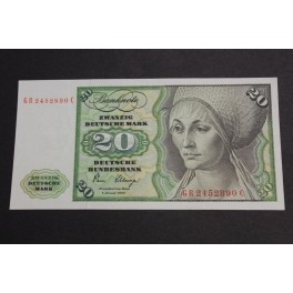 1980- ALEMANIA- 20  MARK- BILLETE- ELSBETH TUCHER