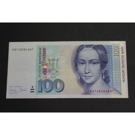 1996- ALEMANIA- 100  MARK - BILLETE - CLARA