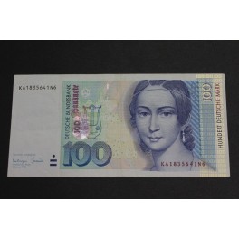 1996- ALEMANIA- 100  MARK - BILLETE - CLARA