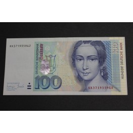 1996- ALEMANIA- 100  MARK - BILLETE - CLARA