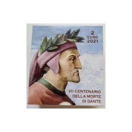 2021- DANTE - 2 EUROS - VATICANO - PROOF