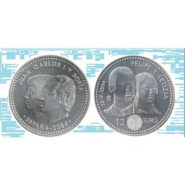 2004- BODA REAL - 12 EUROS - ESPA&Ntilde;A - PLATA