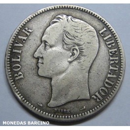1910 - BOLIVAR - 5 BOLIVARES -  VENEZUELA