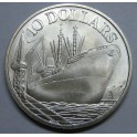 1976- SINGAPUR - 10 DOLARES - BARCO - PLATA  