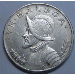 1934- PANAMA - 1 BALBOA - PLATA  - BALBOA