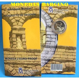 2016 - ESPA&Ntilde;A - 2 EUROS - PROOF- ACUEDUCTO DE SEGOVIA