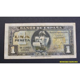 1940- SANTA MARIA -SERIE C - 1 PESETA - MADRID