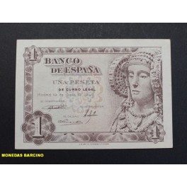 1948- DAMA ELCHE-  SERIE I -1 PESETA -  BILLETE MADRID 