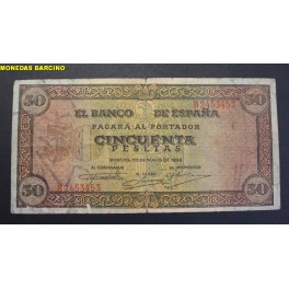 1938- BURGOS - SERIE B- ESPA&Ntilde;A - 50 PESETAS