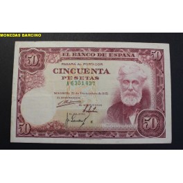 1951- RUSI&Ntilde;OL - SERIE A- 50 PESETAS - MADRID
