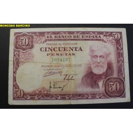 1951- RUSI&Ntilde;OL - SIN SERIE - 50 PESETAS - MADRID