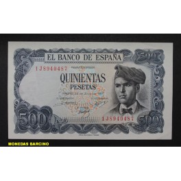 1971- VERDAGUER -SERIE1J - 500 PESETAS - MADRID