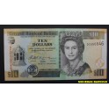 2005- BELIZE- 10 DOLLARS - ELIZABETH II- BILLETE