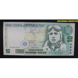 1996- JOSE ABELARDO - 10 NUEVOS SOLES - PERU