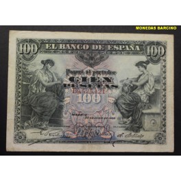 1906-ALEGORIAS -SERIE B -100 PESETAS -MADRID 