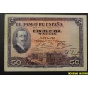 1927-ALFONSO XIII-SIN SERIE - 50 PESETAS - MADRID 