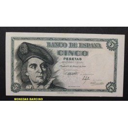 1948- ELCANO -SERIE C- BANCO ESPA&Ntilde;A- 5 PESETAS