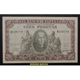 1940- COLON -SERIE G -100 PESETAS -  ESPA&Ntilde;A  