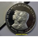1983- REYES VISITA URUGUAY - 2000 PESOS -PLATA 