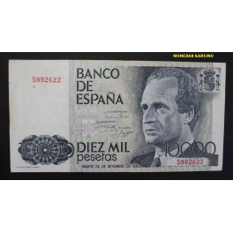 1985- JUAN CARLOS -SIN SERIE  -10000 PESETAS-MADRID