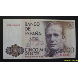 1979- JUAN CARLOS - SERIE 4W - 5000 PESETAS