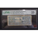 1944- VENEZUELA -5  BOLIVARES -PMG 25- CARACAS