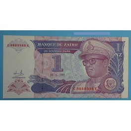 1993 - ZAIRE - 1 NUEVOS ZAIRE - BILLETE - BANKNOTE