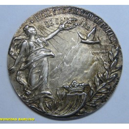 1919- MEDALLA - PLATA - PALOMAS MENSAJERAS