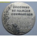 1923- MEDALLA - PLATA - PALOMAS MENSAJERAS