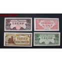 1937- TREMP- CENTIMS -PESETA - 4 BILLETES - LLEIDA