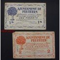 1937- FRUITERS -1-2 PESETAS- BARCELONA - BILLETE 