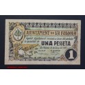 1937- LA FULIOLA - LLEIDA - 1 PESETA- BILLETE