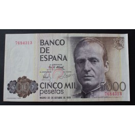 1979- JUAN CARLOS - SIN SERIE -5000 PESETAS- MADRID