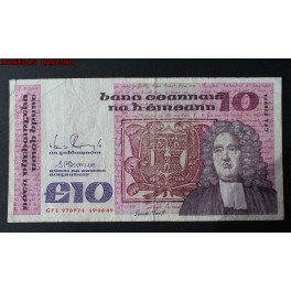 1989- IRLANDA - 10 POUNDS - SWIFT - BILLETE