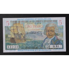 1950- 5 FRANCS-FRANCIA- TERRITORIES-SAINT PIERRE