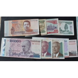 1996-2014- CAMBOYA -RIELS - CAMBODGE- 9 BILLETE