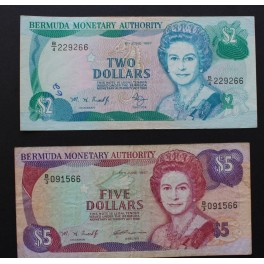 1997- BERMUDAS - 2-5 DOLARS - 2 BILLETES