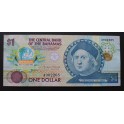 1992- BAHAMAS -1 DOLLAR- COLON -  BILLETE