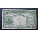1953- BAHAMAS -4 SHILLINGS -ELIZABETH -BILLETE