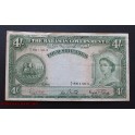 1953- BAHAMAS -4 SHILLINGS - ELIZABETH 