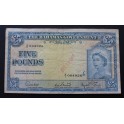 1953- BAHAMAS -5 DOLLARS - ELIZABETH II